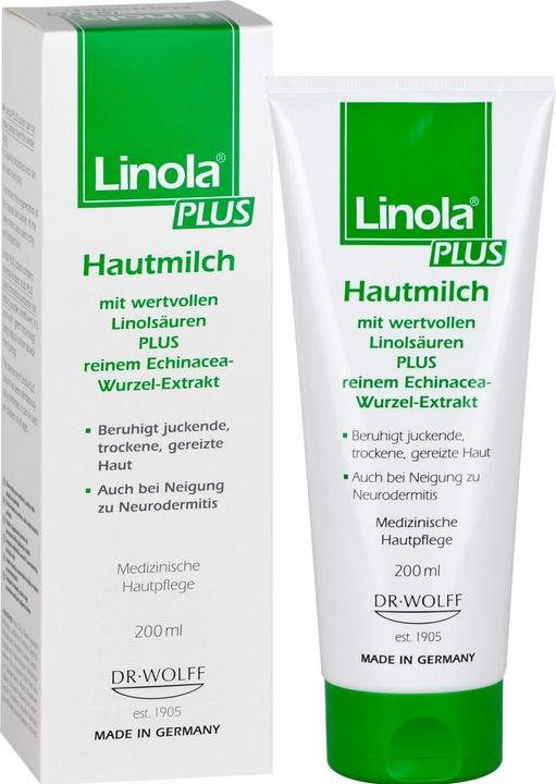 Produktbild Dr. Wolff Linola plus Hautmilch Milch, 200 ml Lotion (Körpermilch, 200 ml)