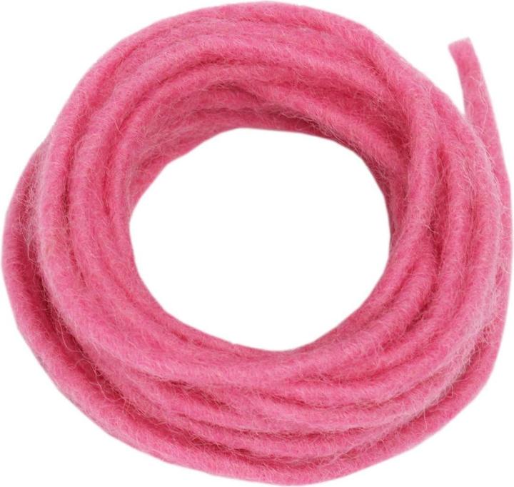 Produktbild trendmarkt24 Filzband Wollschnur 5m lang pink Filzschnur 5 mm dünn Blumenband Deko-Band 5mm