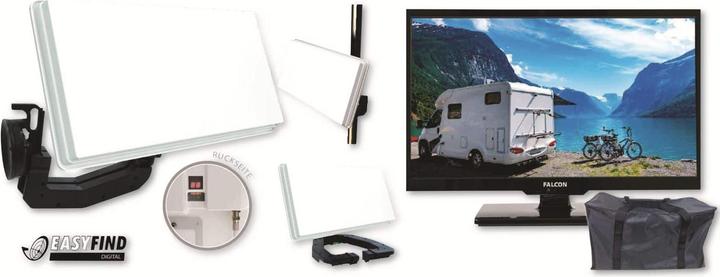 Produktbild Falcon TV Camping Set Easyfind Traveller Kit 2 inkl. LED-TV 24 (61 cm)