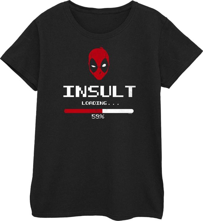 Actual product image Womens/Ladies Deadpool Insult Loading Cotton T-Shirt (L)