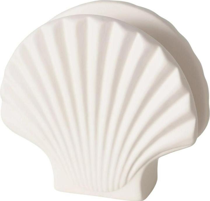 Boltze Home Boltze Serviettenhalter Muschel Lamira, Weiss, Produkttyp (1 x)