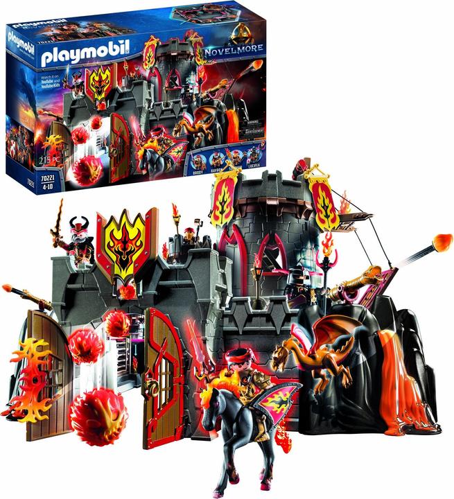 Actual product image Playmobil Fortress of the Burnham Feuerfels (70221, Playmobil Novelmore)