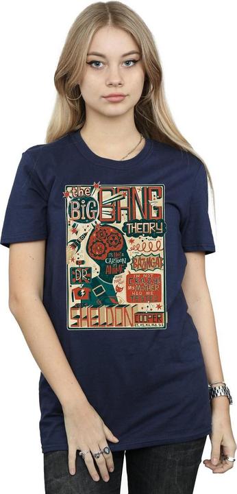 Immagine prodotto Big Bang Theory Poster infografico - Maglietta boyfriend in cotone (3XL)