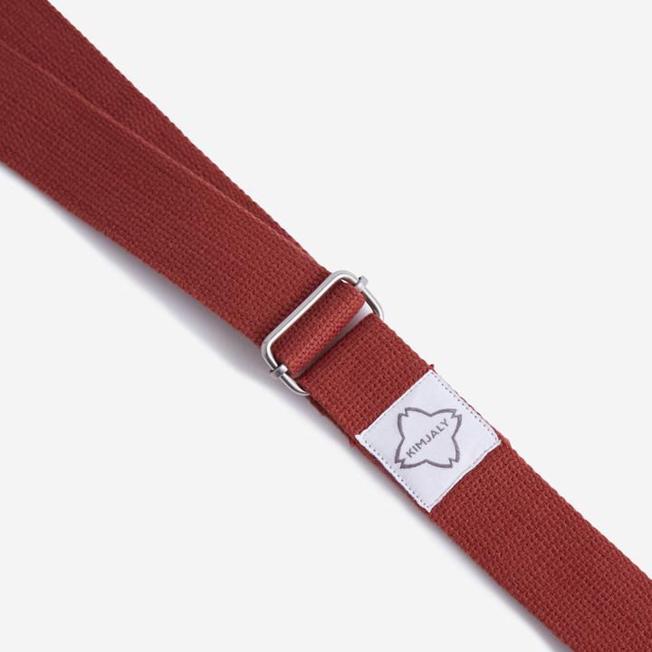 Actual product image Kimjaly Yoga belt - mahogany brown