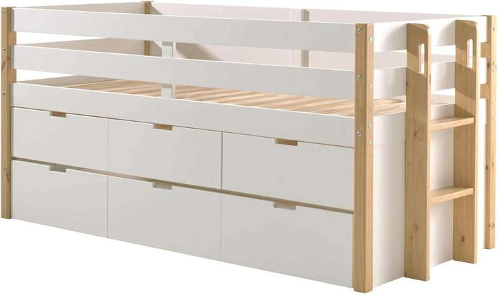 Vipack Letto a castello Margrit con cassetto e cassetti estraibili (90 x 200 cm)