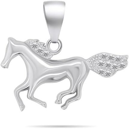 Brilio Silver - Decent silver pendant Horse PT124W