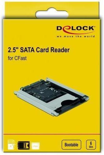 Image du produit Delock Lecteur de carte (2.5" ) (CFast Card type I, CFast Card type II) (SATA)