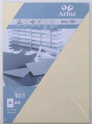 Actual product image Artoz 1001 cards chamois (A4, 220 g/m², 5 x)
