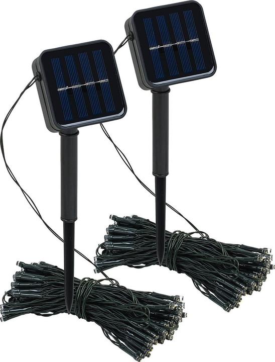 Image du produit Lunartec Lot de 2 guirlandes lumineuses solaires (12 m)