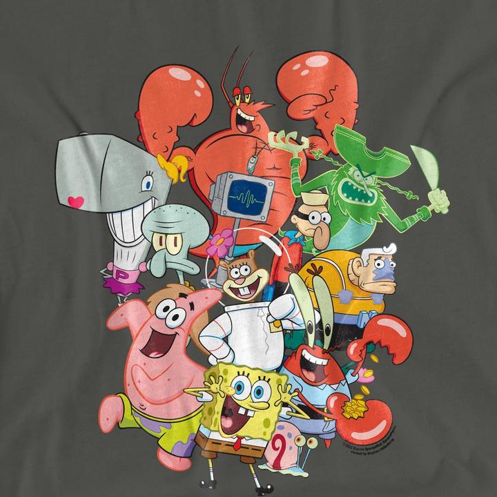Image du produit Spongebob Squarepants - T-shirt THE WHOLE GANG - Adulte (XXL)