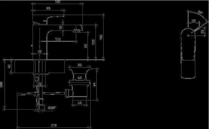 Produktbild Villeroy & Boch V&B Einhand-Waschtischbatterie LIBERTY rund 43x150x135mm chrom