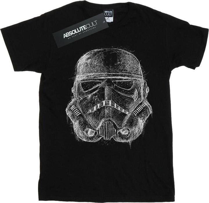 Immagine prodotto Star Wars Stormtrooper Scribble Helmet Maglietta Ragazze (128)