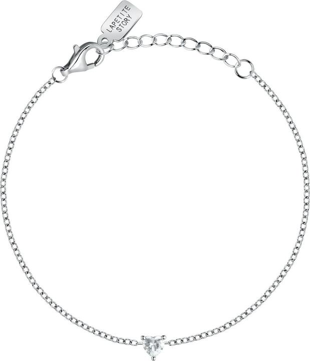 La Petite Story Delicate silver bracelet with clear zircon Silver LPS05AWV08 (16 cm, 925er Silber)