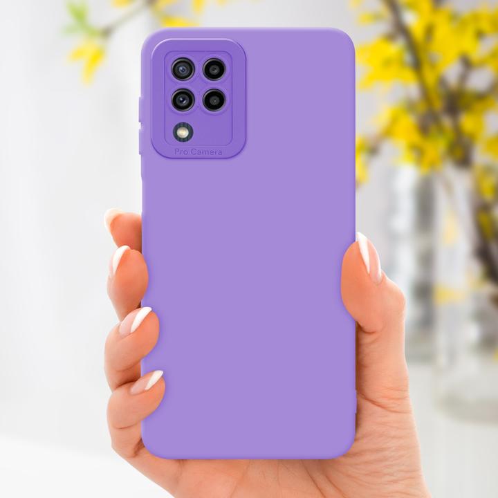 Productafbeelding Cadorabo Hoesje voor Samsung Galaxy M22 / M32 4G in TPU Fluid LM162 Style (Samsung Galaxy M22, Samsung Galaxy A32)