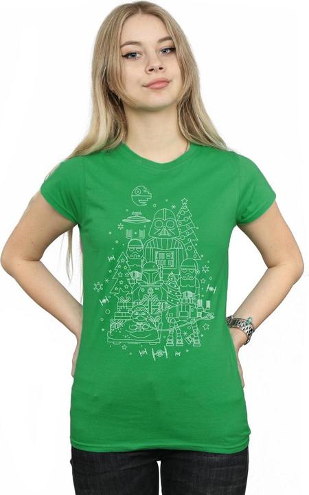 Immagine prodotto Star Wars Empire Christmas Maglietta Donna (XL)