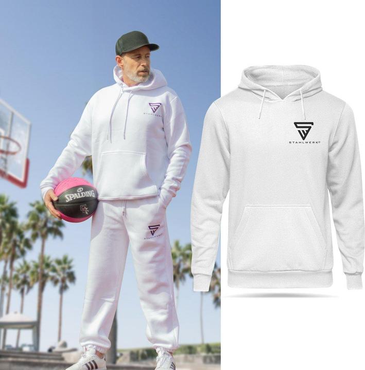 Image du produit Stahlwerk Sweat à capuche Hoodie Sweat à capuche Blanc Taille L (L)