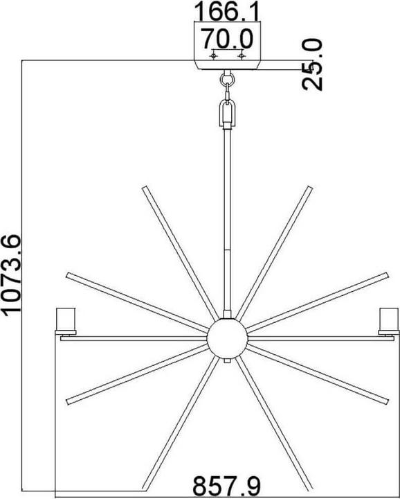 Immagine prodotto Elstead Lighting Uptown Carnegie lampadario E27 a 8 luci in bronzo occidentale (86.40 cm)