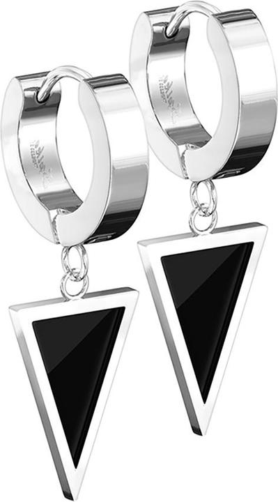 Produktbild Star Piercing Ohrring zum Klappen silber Anhänger Dreieck (ohne Messing, Chirurgenstahl 316L)