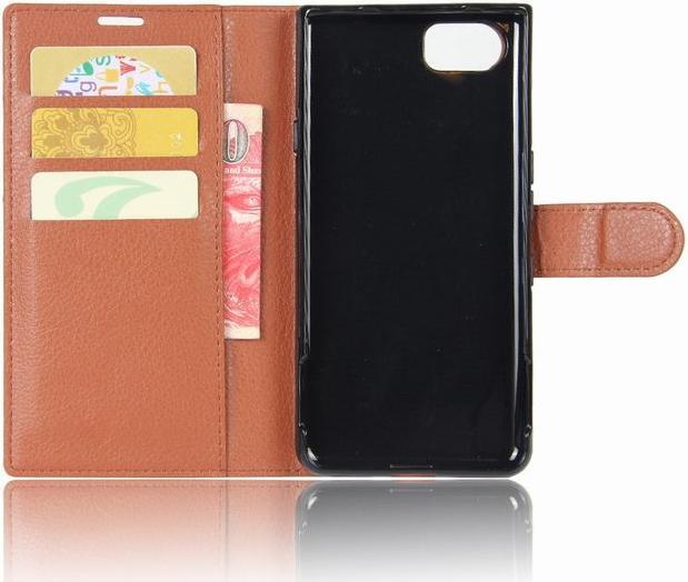 Actual product image MU Classic Litchi Leather Bookcover (KEYone)