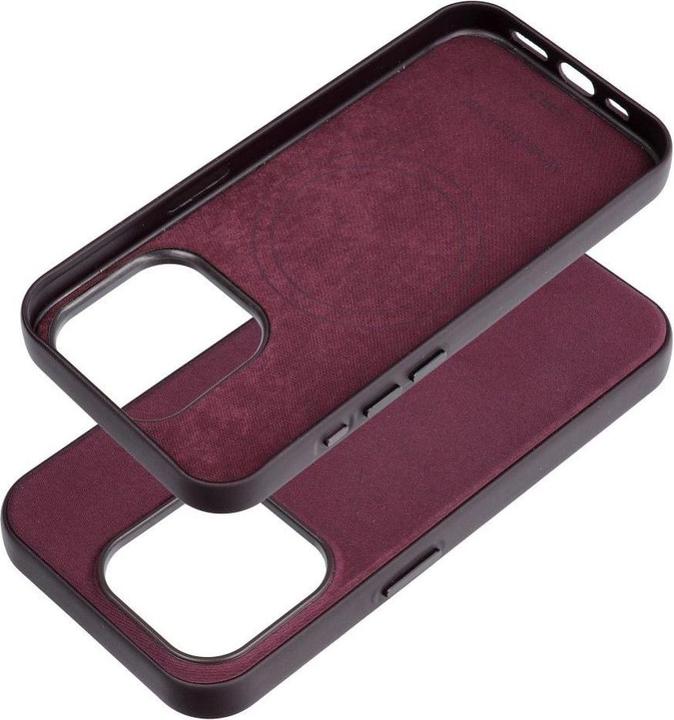 Immagine prodotto OEM Back panel cover WOVEN MAG COVER case compatible with MagSafe for IPHONE 15 Pro burgundy (Apple iPhone 15 Pro)