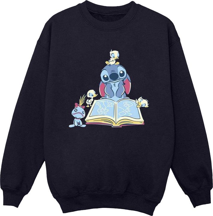Immagine prodotto Disney Lilo & Stitch Reading A Book Felpa Uomo (XXL)