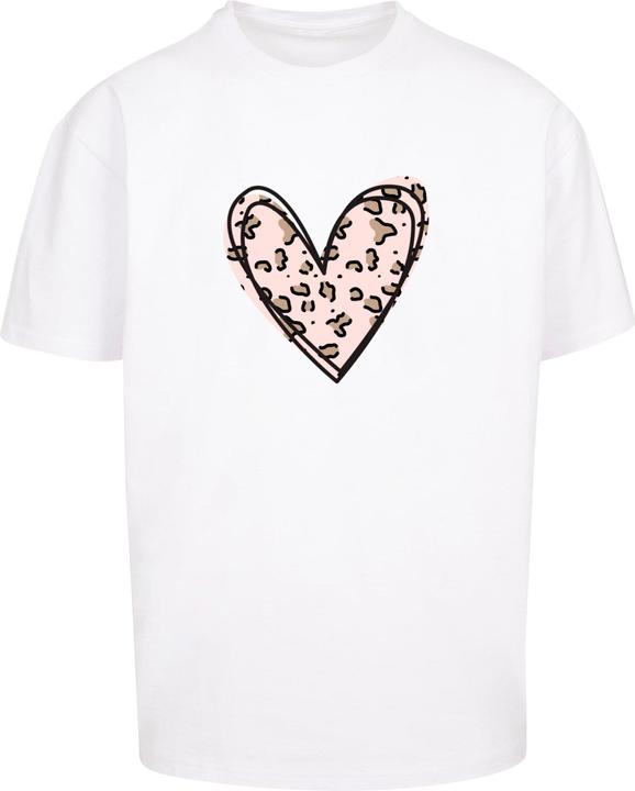 Produktbild Merchcode Valentines Day - Leopard Heart Heavy Oversize Tee - 118095 (M)