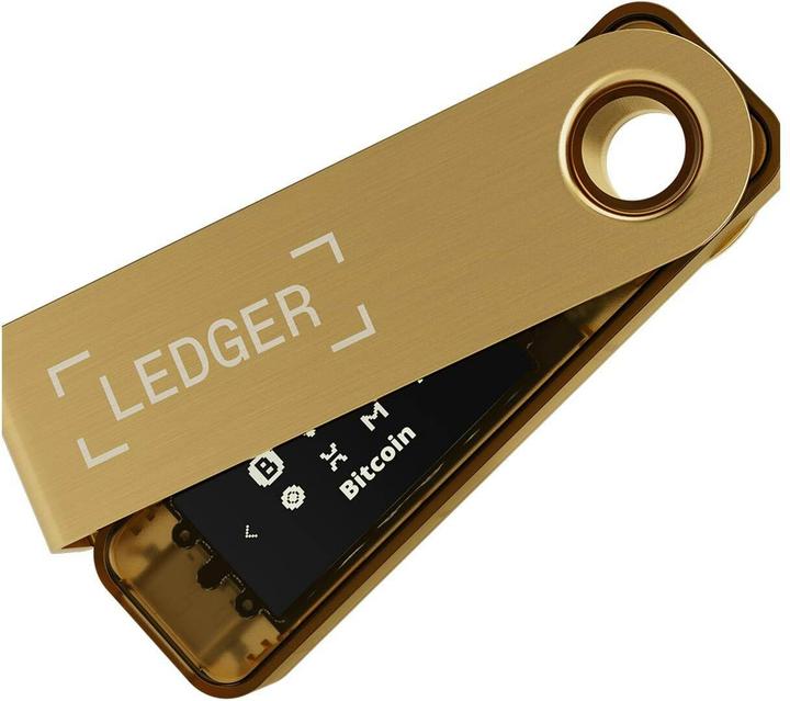 Actual product image Ledger Nano S Plus - Gold (Ethereum Classic, Bitcoin, Dogecoin, Litecoin, Dash, Others)