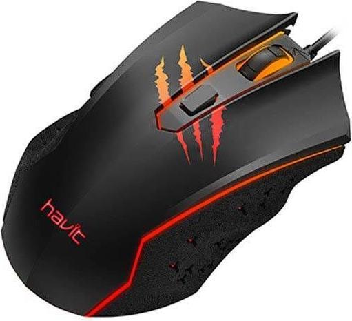 Actual product image Havit GAMENOTE MS1027 1000-2400 DPI gaming mouse (Cable)