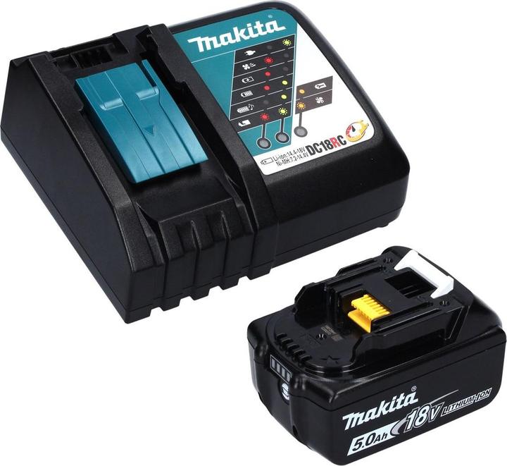 Produktbild Makita DUM 604 RT1XJ Akku Grasschere 18 V mit Gras- und Strauchscherblatt + 1x Akku 5,0 Ah + (Akkuheckenschere)