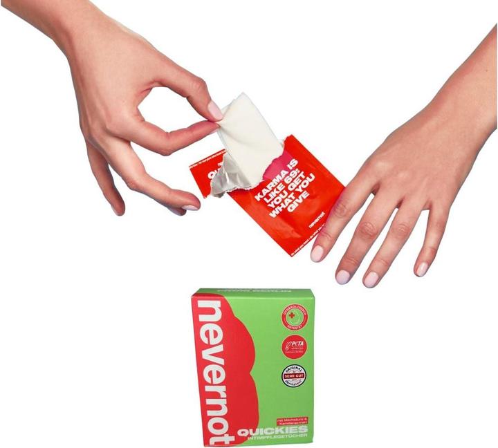 Image du produit NeverNot Quickies (275.63 ml, Lingettes intimes)