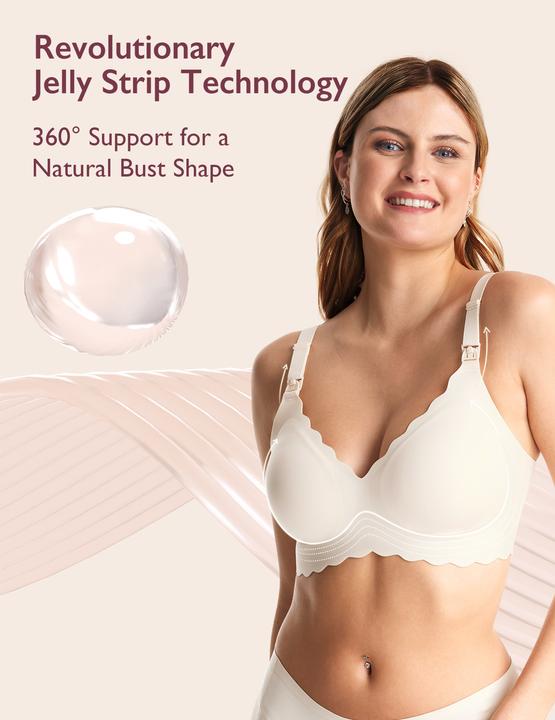 Produktbild Momcozy YN46 Seamless Support Floral Nursing Bra Skin M (M)