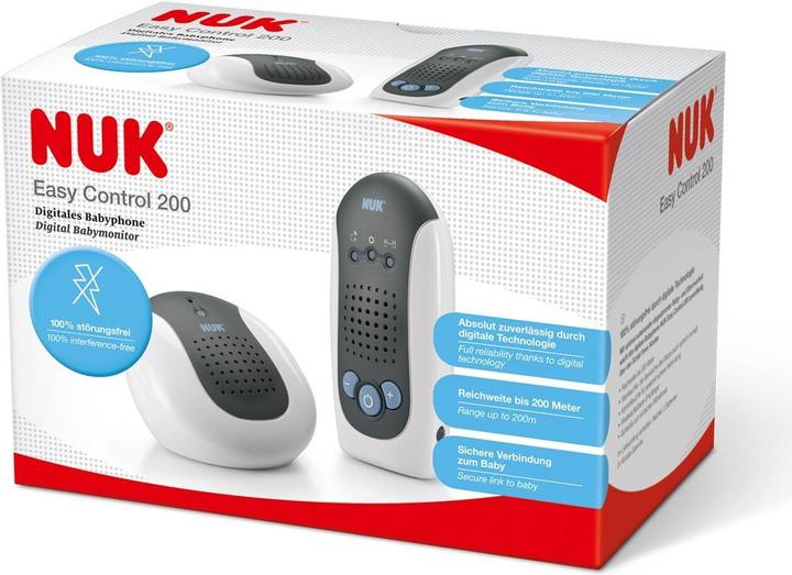 Image du produit NUK Easy Control 200 (Babyphone Audio, 200 m)