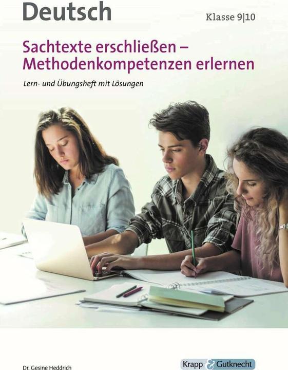 Produktbild Sachtexte erschliessen - Methodenkompetenz erlernen Klasse 9 und 10 (Deutsch, Dr. Gesine Heddrich, 2020)