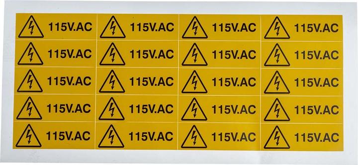 Produktbild Rs Pro Sicherheitszeichen, Englisch, Schwarz/Gelb, Gefahr: Elektrizität, H 20 mm B 60mm