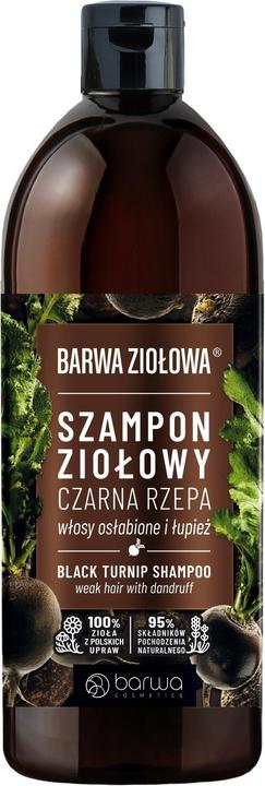 Barwa Color - Herbal Herbal Shampoo For Weak And Dandruff Hairack Turnip 480Ml (480 ml, Flüssiges Shampoo)