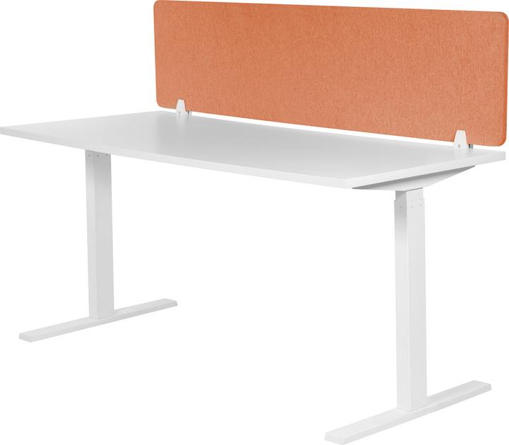 Image du produit Beliani Cloison de bureau rouge clair 160 x 40 cm WALLY