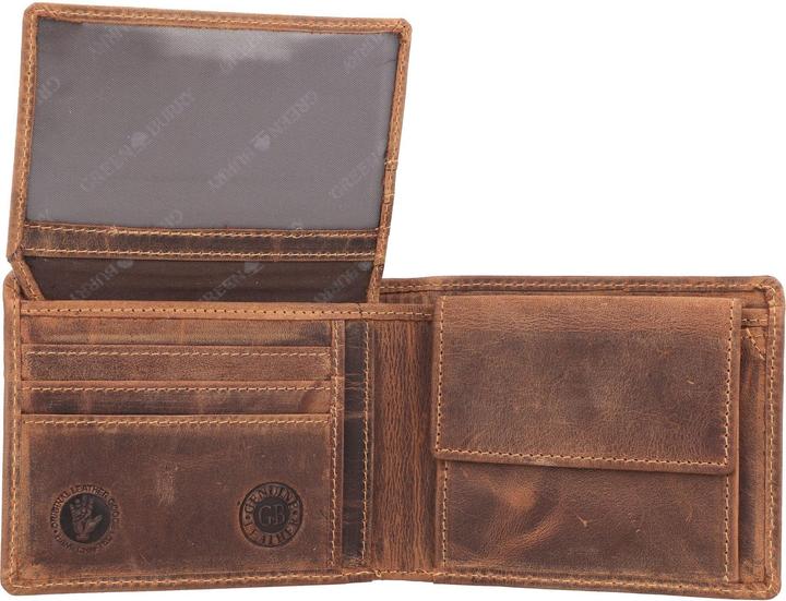 Produktbild Greenburry Vintage Geldbörse RFID Schutz Leder 12 cm