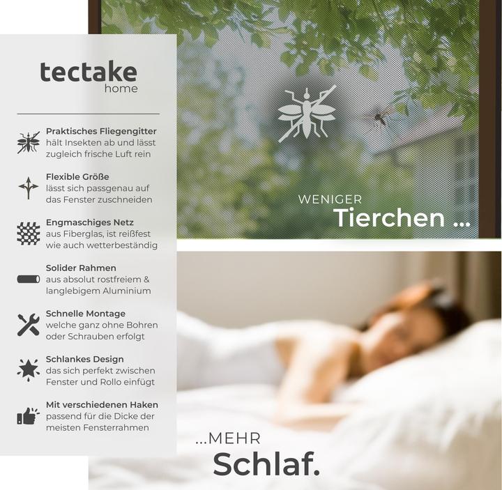 Actual product image tectake Fly screens for window frames (100 x 120 cm)