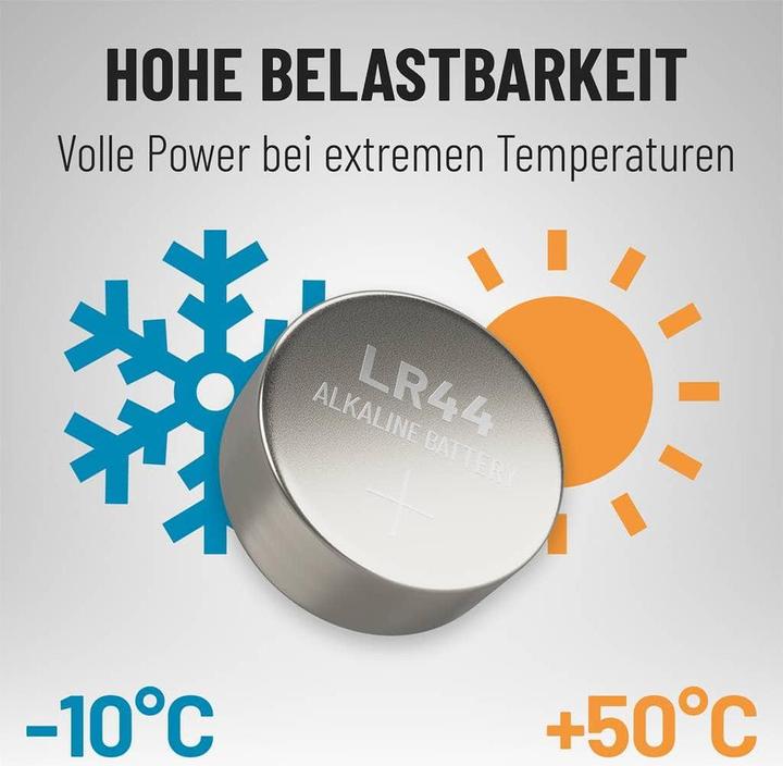 Produktbild Absina Knopfzellen-Set AG13 / LR44, 10-teilig (10 Stk., LR44)