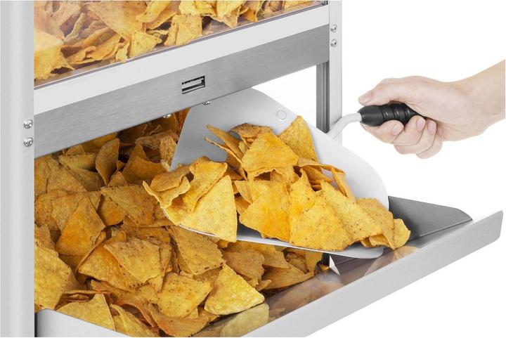 Produktbild Royal Catering Nacho Wärmer Wärmetheke LED Rgb Beleuchtung 109 W 65 °C Nacho Popcorn Edelstahl