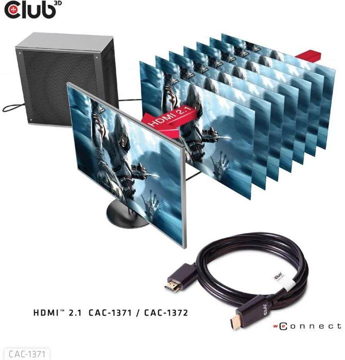 Immagine prodotto Club 3D HDMI (Typ A) — HDMI (Typ A) (1 m, HDMI)
