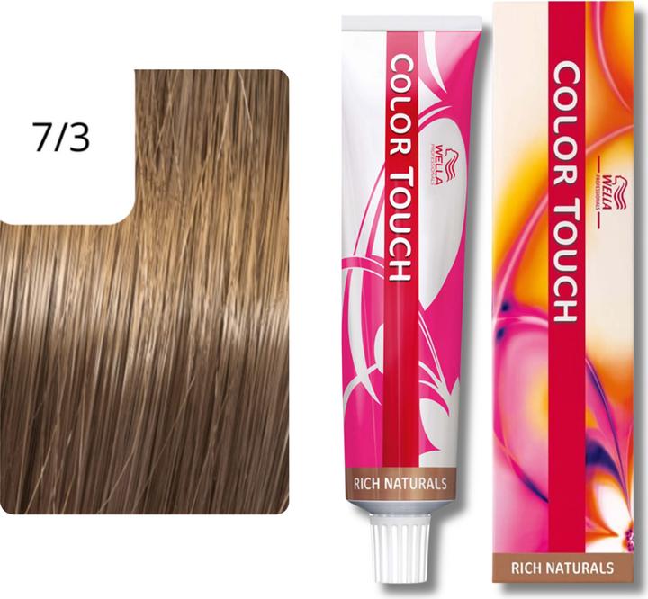 Actual product image Wella Color Touch Rich Naturals (7/3 medium blonde gold)