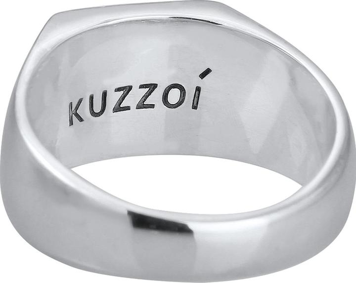 Produktbild Kuzzoi Ring Herren Siegelring Emaille Logo Basic 925 Silber (64, 925 Silber)