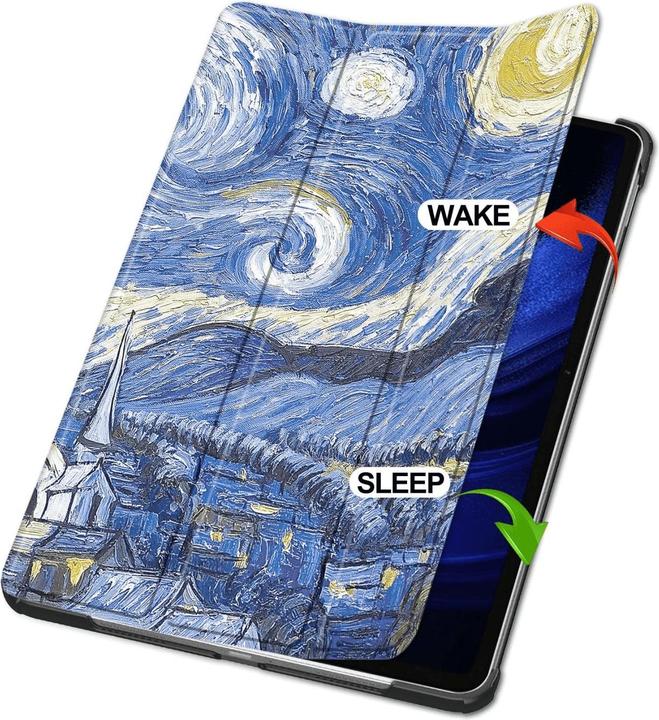 Actual product image Cover-Discount Xiaomi Pad 6 - Tri-fold Smart Case Night Sky (Xiaomi Pad 6, Xiaomi Pad 6 Pro)