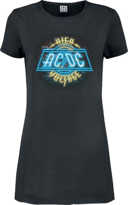 Actual product image Amplified Womens/Ladies High Voltage Neon AC/DC T-Shirt Dress (L)