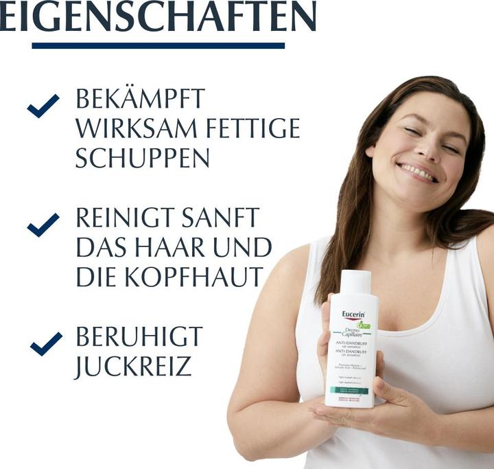 Produktbild Eucerin DermoCapillaire Anti-Schuppen Gel Shampoo (250 ml, Flüssiges Shampoo)