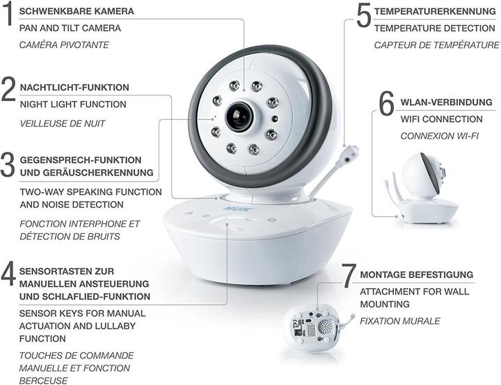 Produktbild NUK Smart Control Multi 310 (Babyphone mit Kamera, 300 m)