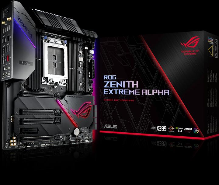 Actual product image ASUS ROG Zenith Extreme Alpha (TR4, AMD X399, E-ATX)
