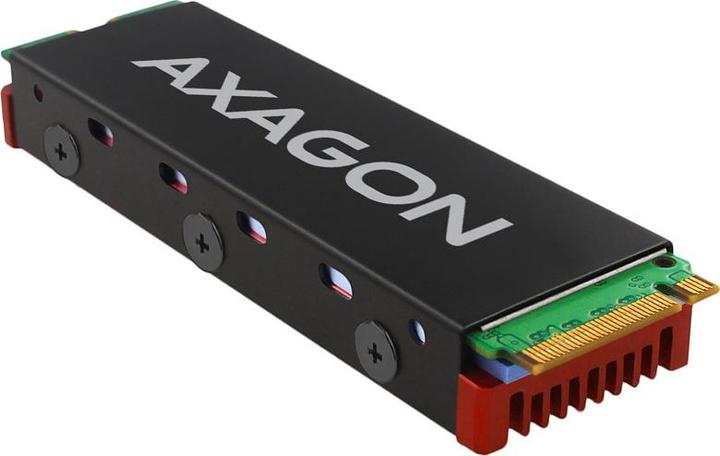 Actual product image Axagon CLR-M2 passive M.2 SSD heatsink - 2280, aluminum