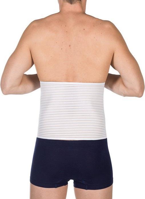 Image du produit Bilasto Uno Bandage abdominal homme XL blanc avec micro velcro (XL)